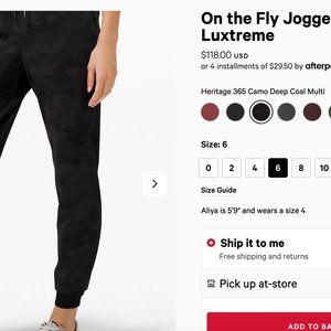 Lululemon Luxtreme On the Fly joggers NWT